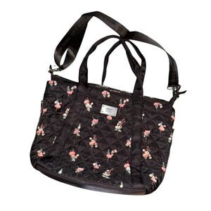 STEVE MADDEN Black & pink floral bag